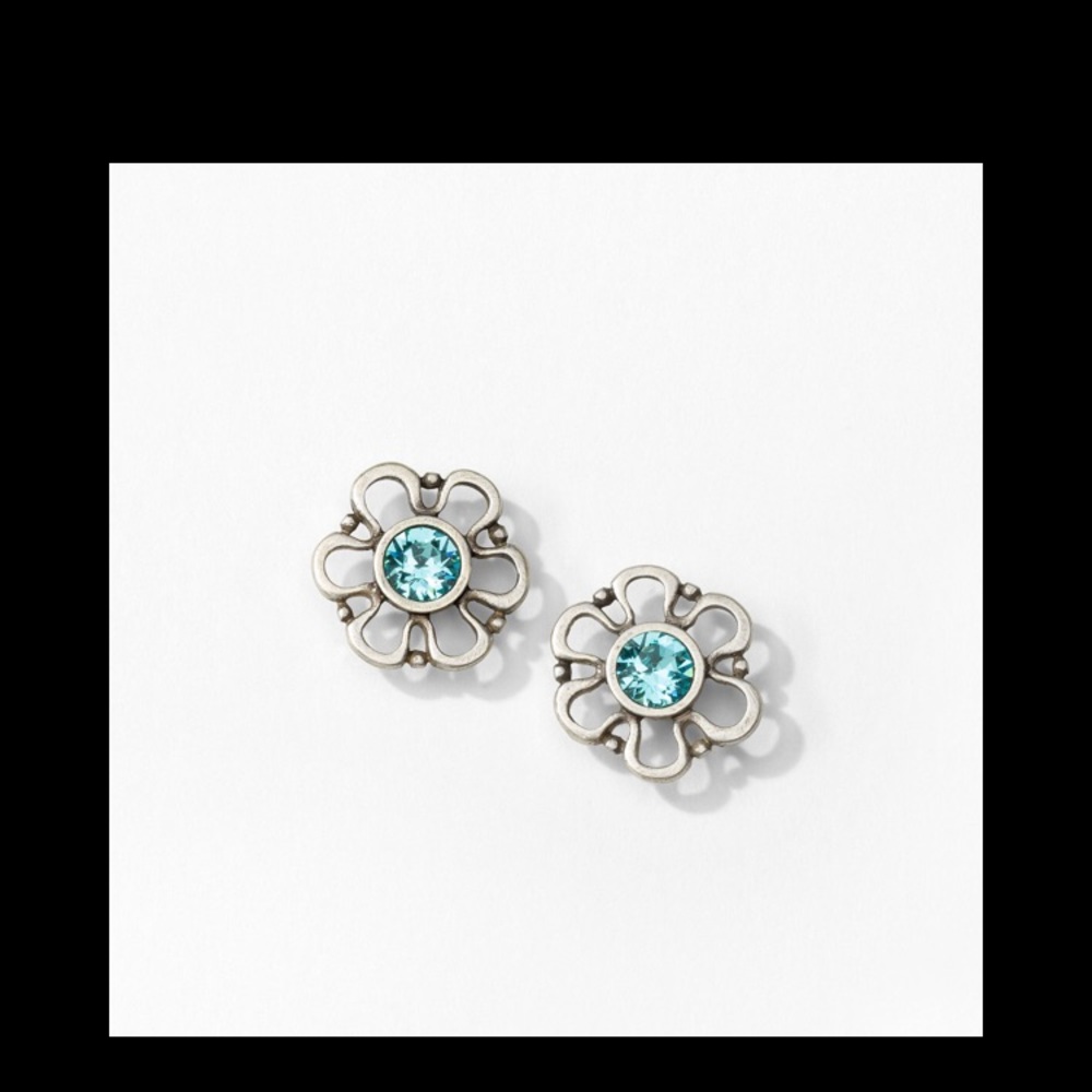Petal Perfection Earrings - Touchstone Crystal
Light Turquoise crystal;
